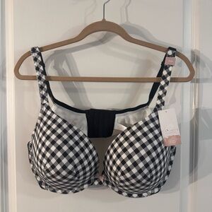Checkered Black and White Bra
